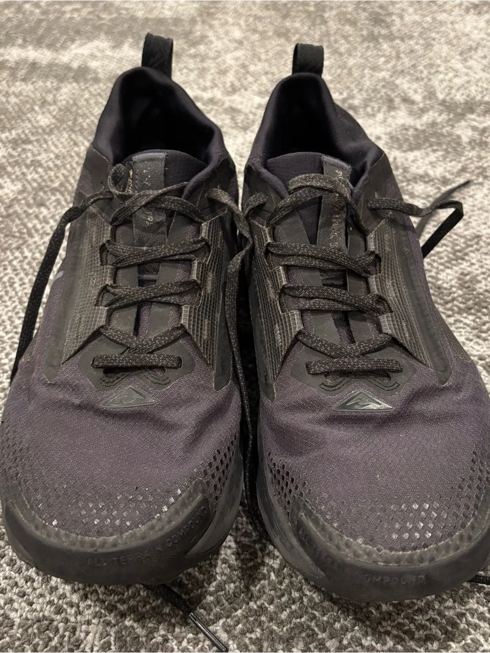 Nike Pegasus Trail 5 Gore Tex Triple Black Shoes Mens U.S. 10